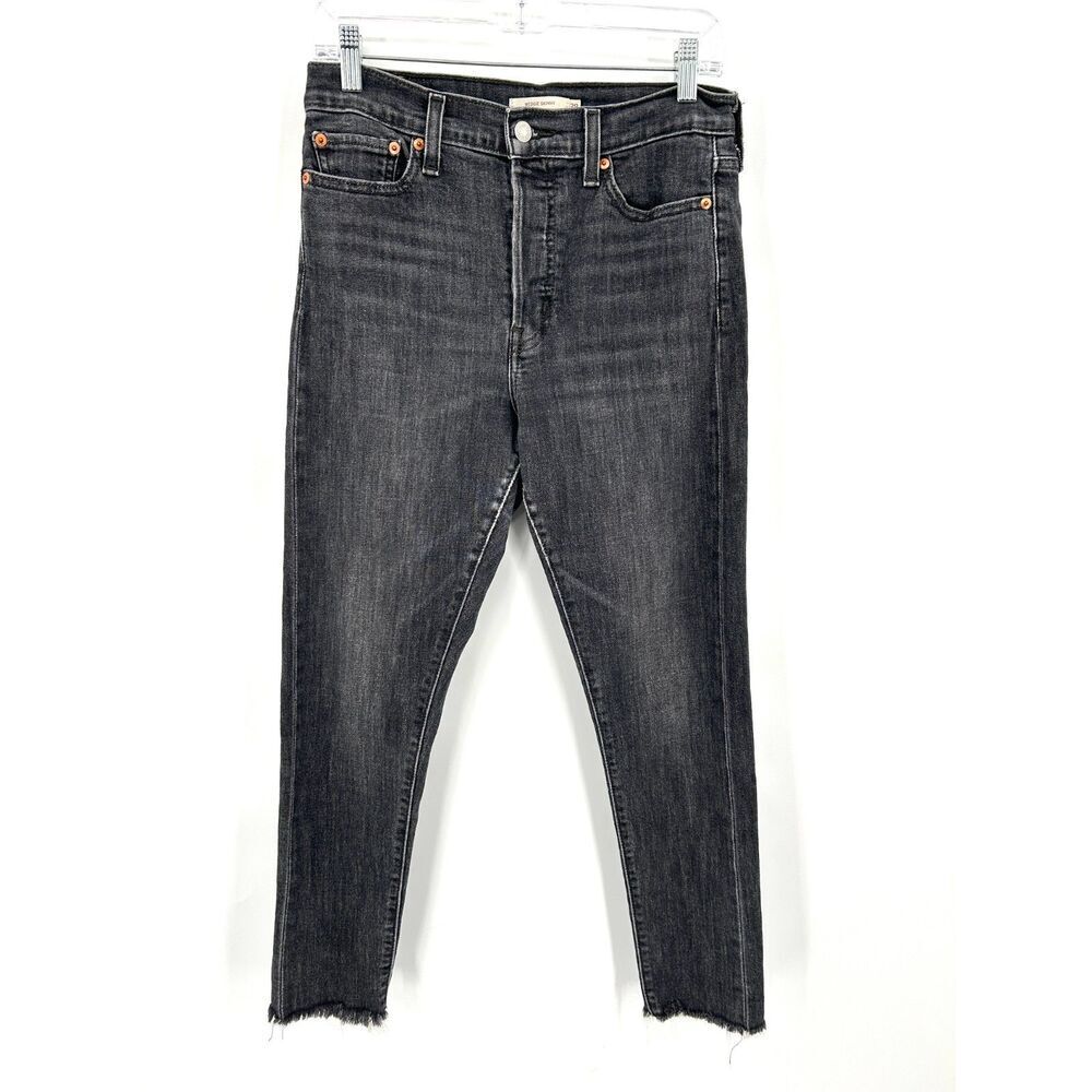LEVI'S *Flawed* Women's Black Wedgie Straight Leg High Rise Button Fly Jeans 29